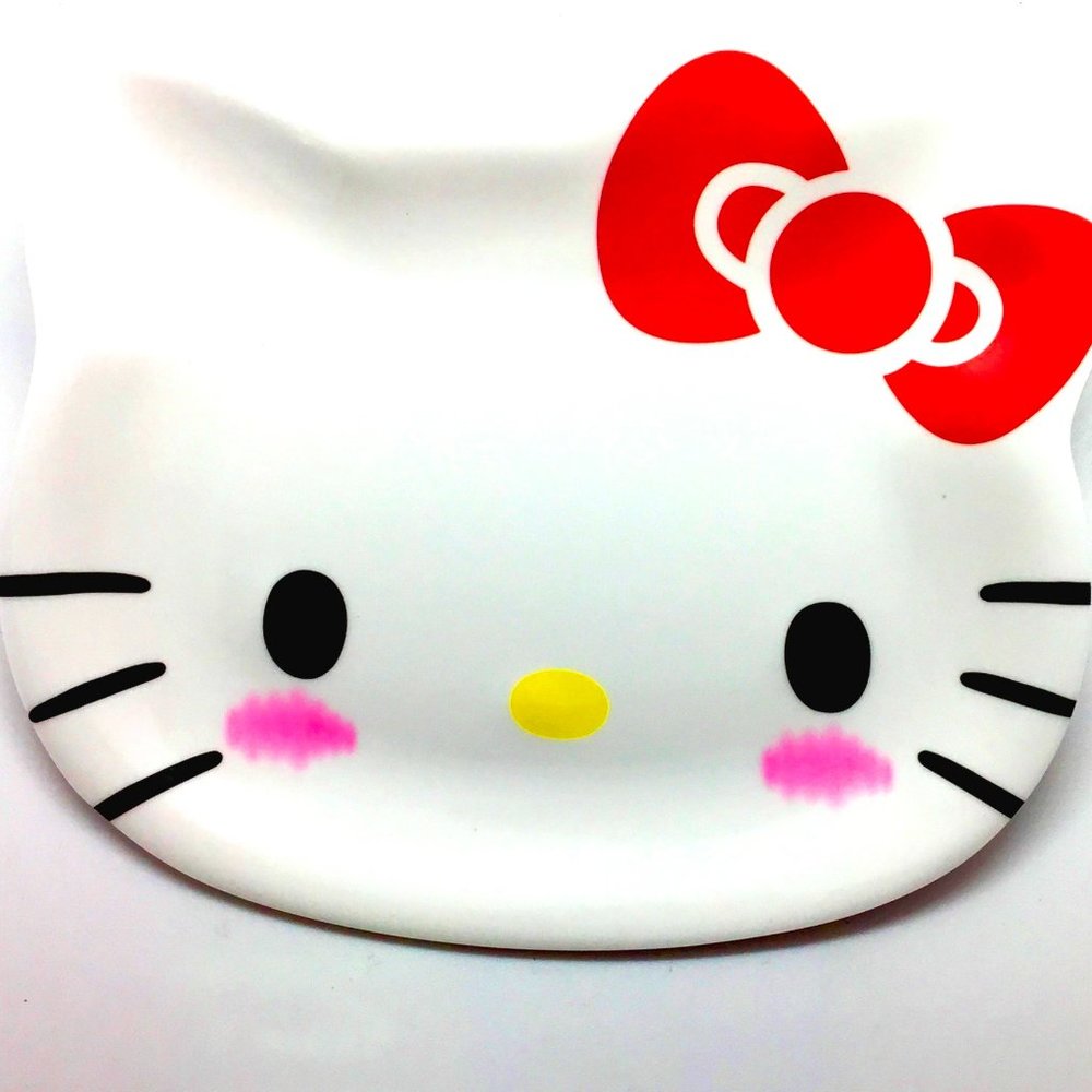 Hello Kitty Jewelry Tray Catch-All White Red Bow - Picture 1 of 2